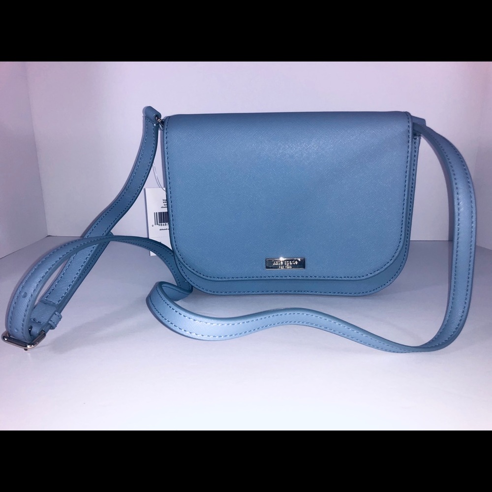 🌷 Kate Spade Blue Leather Carsen Crossbody Purse - Picture 2 of 6